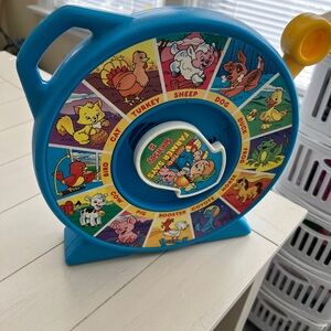 1989 Vintage Classic Blue Animal Sound Toy